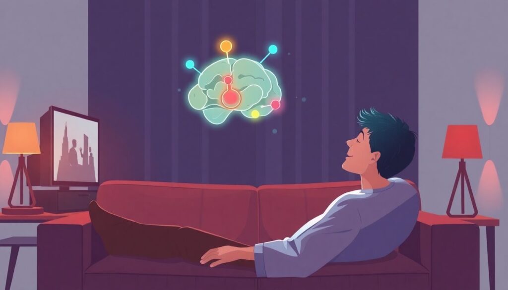 Почему мы пересматриваем одни и те же шоу: психология сериалов-комфорт-фуда - иллюстрация