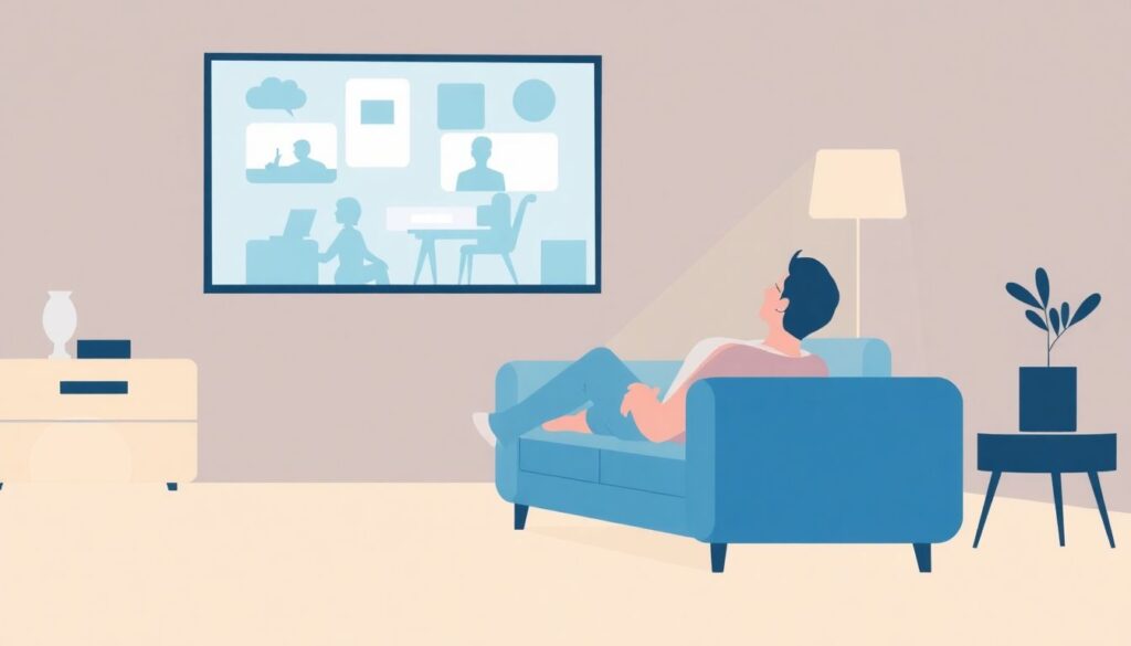 Почему мы пересматриваем одни и те же любимые сериалы: психологический разбор феномена «комфорт-вьюинга» - иллюстрация